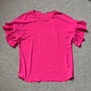 Bright Pink Blouse